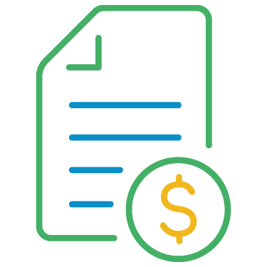Chart of Accounts Vector Image of a Paper with a Dollar Sign to Represent Chart of Accounts Management