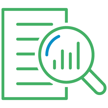 Detail Vector Image of a Document with a Magnifying Glass to Represent Attention to Detail